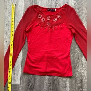 Red Casual/Party Top